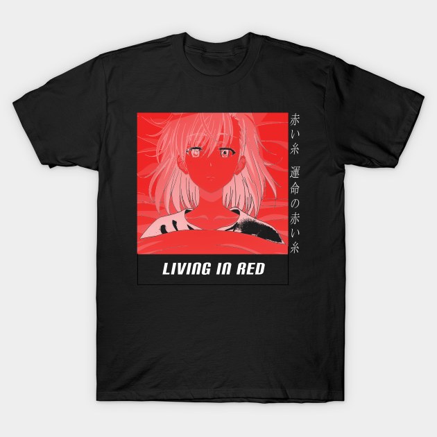 A Certain Scientific Railgun T ''LIVING IN RED V1'' T-Shirt by riventis66